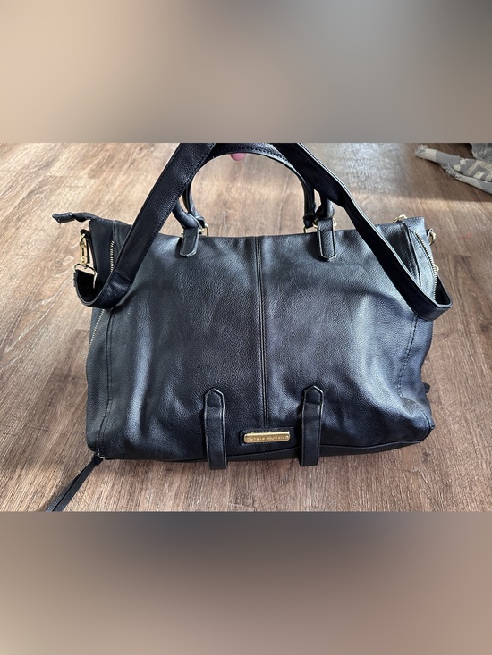 Steve Madden Handbags - Steve Madden Large Black Travel Tote Weekender Carry On Bag Vegan Leather